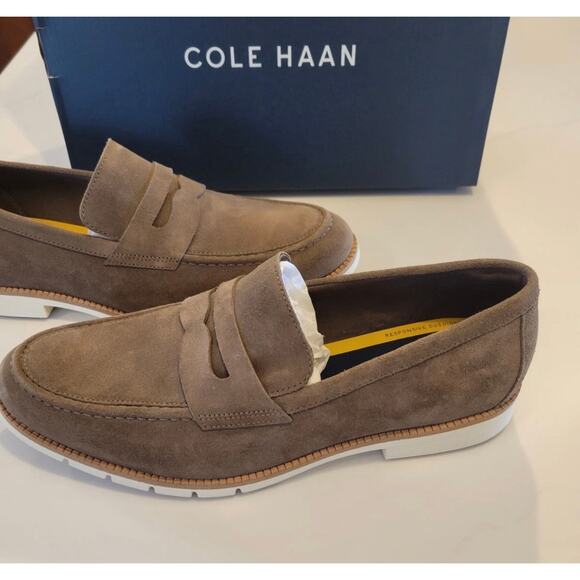 Cole Haan FlexGrand+ Men Penny Loafer Size 13M Brown Suede Slip-On Cushioned New main image 7
